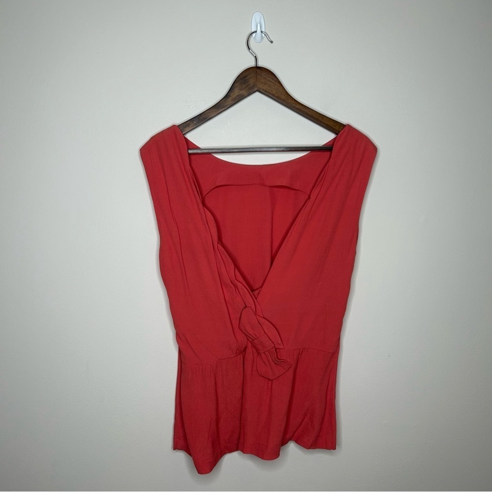 Nice Things Paloma NWT Blouse Low Black with Bow Detail Size 8